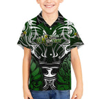 Personalised Warriors Maori Darts Hawaiian Shirt New Zealand Darts Silver Fern