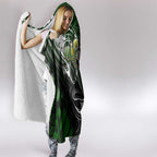 Warriors Maori Darts Hooded Blanket New Zealand Darts Silver Fern