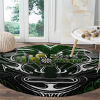 Warriors Maori Darts Round Carpet New Zealand Darts Silver Fern