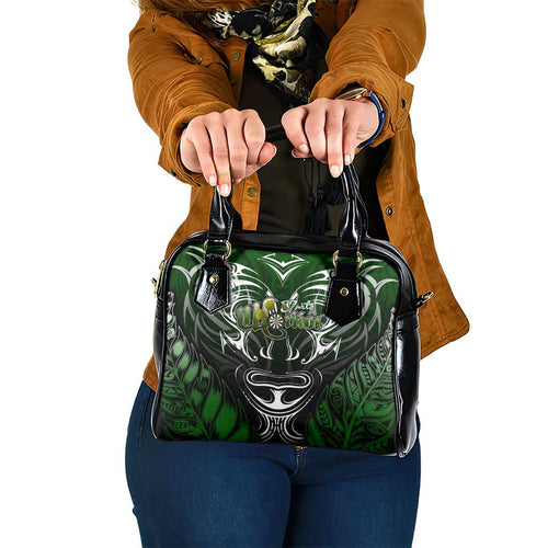 Warriors Maori Darts Shoulder Handbag New Zealand Darts Silver Fern