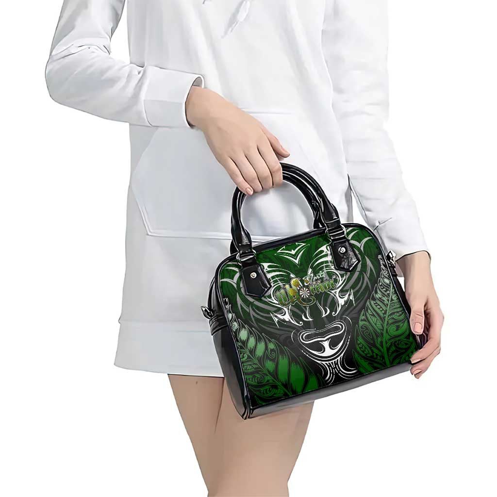 Warriors Maori Darts Shoulder Handbag New Zealand Darts Silver Fern