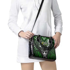 Warriors Maori Darts Shoulder Handbag New Zealand Darts Silver Fern