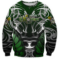 Personalised Warriors Maori Darts Sweatshirt New Zealand Darts Silver Fern