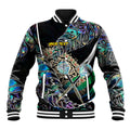 Personalised New Zealand Darts Baseball Jacket NZ Paua Shell Maori Fern