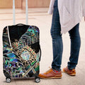 New Zealand Darts Luggage Cover NZ Paua Shell Maori Fern