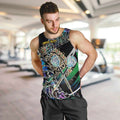 Personalised New Zealand Darts Men Tank Top NZ Paua Shell Maori Fern