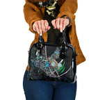 New Zealand Darts Shoulder Handbag NZ Paua Shell Maori Fern
