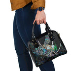 New Zealand Darts Shoulder Handbag NZ Paua Shell Maori Fern