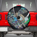 New Zealand Darts Spare Tire Cover NZ Paua Shell Maori Fern