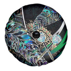 New Zealand Darts Spare Tire Cover NZ Paua Shell Maori Fern