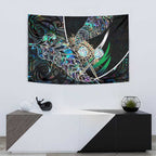 New Zealand Darts Tapestry NZ Paua Shell Maori Fern