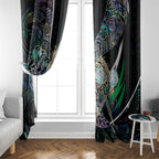 New Zealand Darts Window Curtain NZ Paua Shell Maori Fern