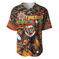 Merry Christmas Wests Tigers Baseball Jersey Aboriginal Santa Rugby Mascot - The Tigers