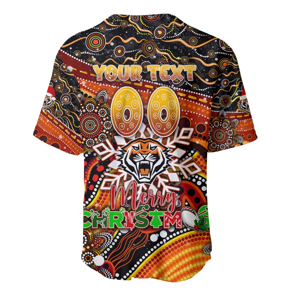 Merry Christmas Wests Tigers Baseball Jersey Aboriginal Santa Rugby Mascot - The Tigers