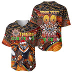 Merry Christmas Wests Tigers Baseball Jersey Aboriginal Santa Rugby Mascot - The Tigers
