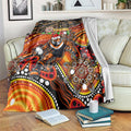 Merry Christmas Wests Tigers Blanket Aboriginal Santa Rugby Mascot - The Tigers