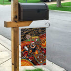 Merry Christmas Wests Tigers Garden Flag Aboriginal Santa Rugby Mascot - The Tigers