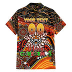 Merry Christmas Wests Tigers Hawaiian Shirt Aboriginal Santa Rugby Mascot - The Tigers