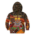 Merry Christmas Wests Tigers Kid Hoodie Aboriginal Santa Rugby Mascot - The Tigers