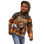 Merry Christmas Wests Tigers Kid Hoodie Aboriginal Santa Rugby Mascot - The Tigers