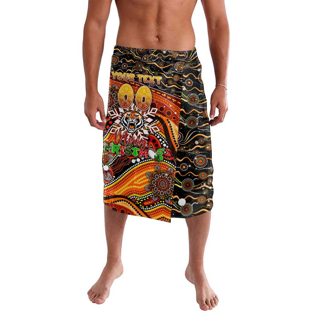 Merry Christmas Wests Tigers Lavalava Aboriginal Santa Rugby Mascot - The Tigers