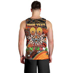 Merry Christmas Wests Tigers Men Tank Top Aboriginal Santa Rugby Mascot - The Tigers