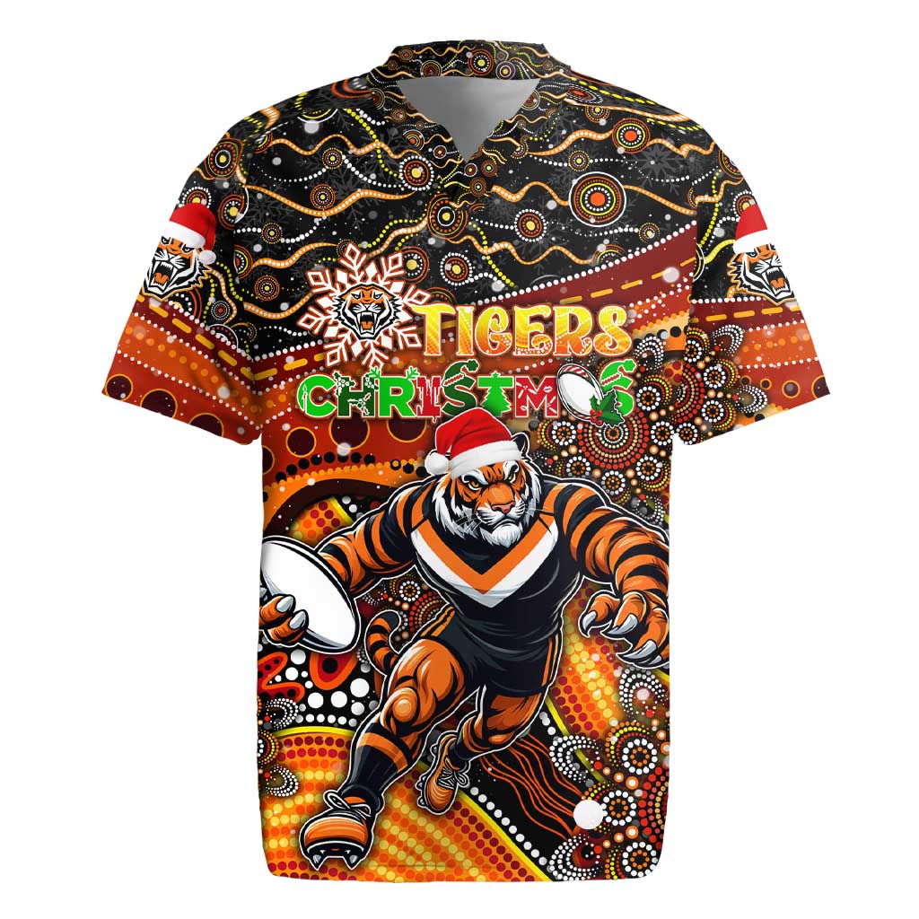 Merry Christmas Wests Tigers Rugby Jersey Aboriginal Santa Rugby Mascot - The Tigers