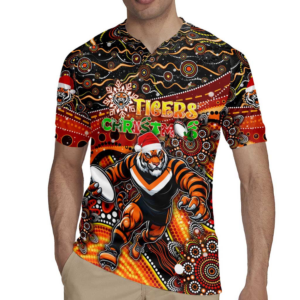 Merry Christmas Wests Tigers Rugby Jersey Aboriginal Santa Rugby Mascot - The Tigers