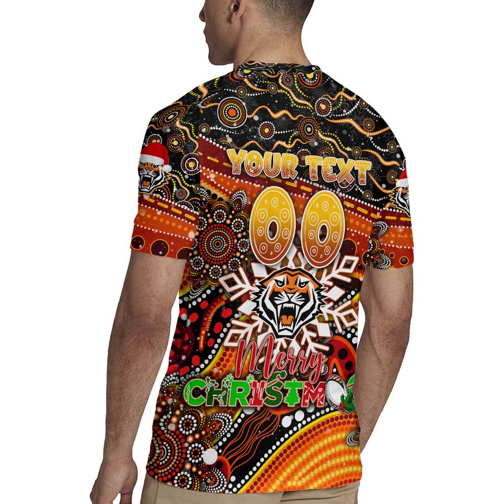 Merry Christmas Wests Tigers Rugby Jersey Aboriginal Santa Rugby Mascot - The Tigers