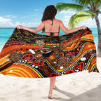 Merry Christmas Wests Tigers Sarong Aboriginal Santa Rugby Mascot - The Tigers