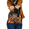 Merry Christmas Wests Tigers Shoulder Handbag Aboriginal Santa Rugby Mascot - The Tigers