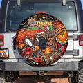 Merry Christmas Wests Tigers Spare Tire Cover Aboriginal Santa Rugby Mascot - The Tigers