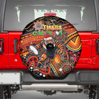 Merry Christmas Wests Tigers Spare Tire Cover Aboriginal Santa Rugby Mascot - The Tigers
