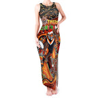 Merry Christmas Wests Tigers Tank Maxi Dress Aboriginal Santa Rugby Mascot - The Tigers
