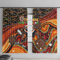 Merry Christmas Wests Tigers Window Curtain Aboriginal Santa Rugby Mascot - The Tigers