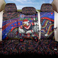 Merry Christmas Sydney Roosters Back Car Seat Cover Aboriginal Santa Rugby Mascot - Tricolours