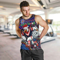 Merry Christmas Sydney Roosters Men Tank Top Aboriginal Santa Rugby Mascot - Tricolours