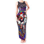 Merry Christmas Sydney Roosters Tank Maxi Dress Aboriginal Santa Rugby Mascot - Tricolours