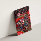 Merry Christmas Dragons Canvas Wall Art Aboriginal Santa Rugby Mascot - St George Illawarra