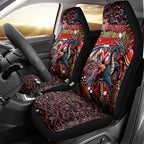 Merry Christmas Dragons Car Seat Cover Aboriginal Santa Rugby Mascot - St George Illawarra