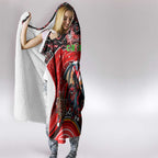 Merry Christmas Dragons Hooded Blanket Aboriginal Santa Rugby Mascot - St George Illawarra
