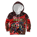 Merry Christmas Dragons Kid Hoodie Aboriginal Santa Rugby Mascot - St George Illawarra