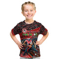 Merry Christmas Dragons Kid T Shirt Aboriginal Santa Rugby Mascot - St George Illawarra