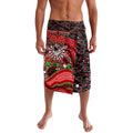 Merry Christmas Dragons Lavalava Aboriginal Santa Rugby Mascot - St George Illawarra