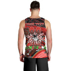 Merry Christmas Dragons Men Tank Top Aboriginal Santa Rugby Mascot - St George Illawarra