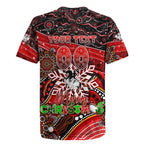 Merry Christmas Dragons Rugby Jersey Aboriginal Santa Rugby Mascot - St George Illawarra