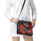 Merry Christmas Dragons Shoulder Handbag Aboriginal Santa Rugby Mascot - St George Illawarra