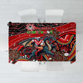 Merry Christmas Dragons Tablecloth Aboriginal Santa Rugby Mascot - St George Illawarra