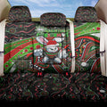 Merry Christmas Rabbitohs Back Car Seat Cover Aboriginal Santa Rugby Mascot - South Sydney Bunnies