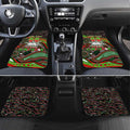 Merry Christmas Rabbitohs Car Mats Aboriginal Santa Rugby Mascot - South Sydney Bunnies